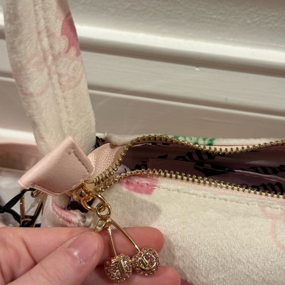 Juicy Couture Retro Cherry Shoulder Bag with Crossbody Strap - Picture 7 of 8